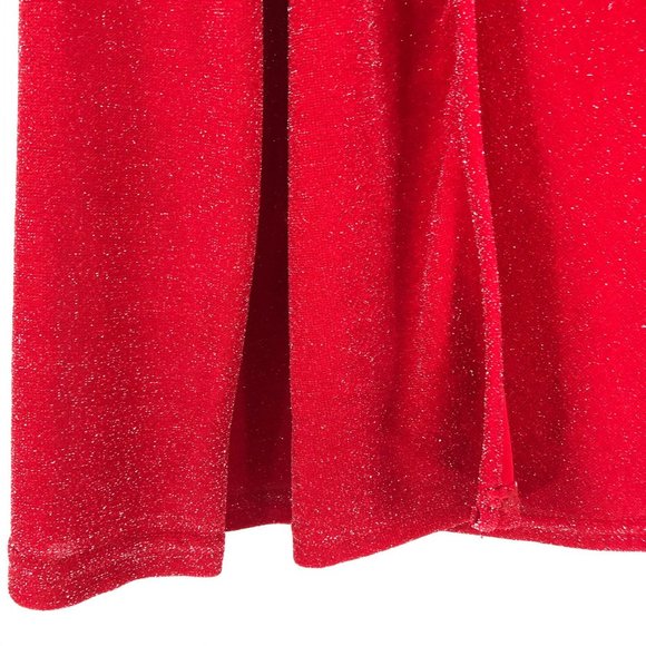 Notations Christmas Red Blouse w Attached Cardigan Size XL Lagenlook Cowl Neck - Picture 11 of 13